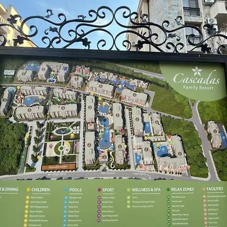 Cascadas, аппартамент-студия с видом на бассейн Sunny Beach