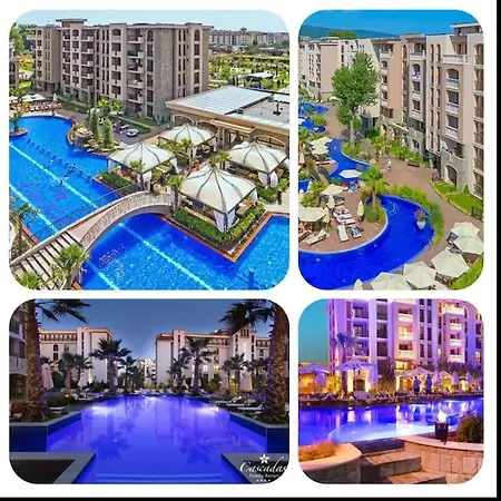 Apartment Cascadas, аппартамент-студия с видом на бассейн Sunny Beach